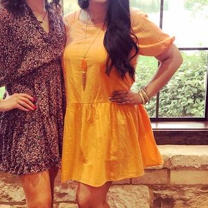 Brand is &Merci, Size is Large, Color is light coral/orange runs true to size